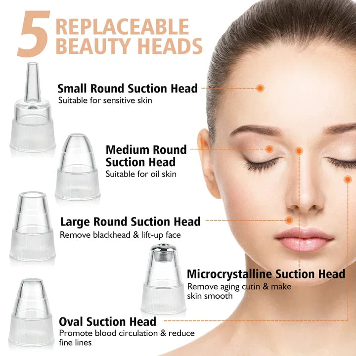 Lisslune | Electric blackhead removal device and facial cleansing instrument