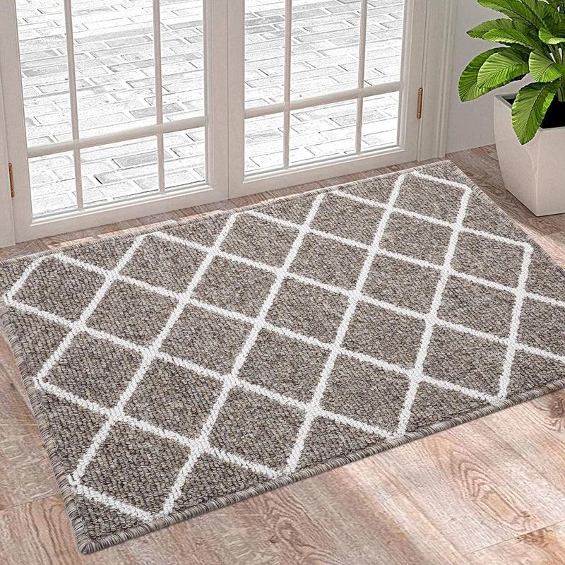 Lisslune | Luxurious non-slip microfiber welcome mat: Chic moisture-absorbing rug for entrances