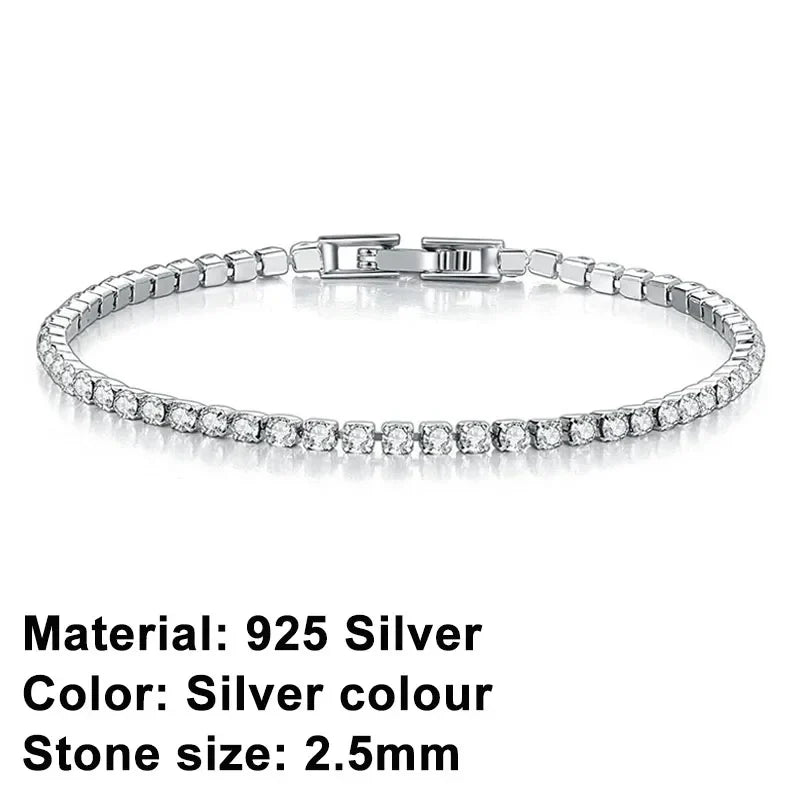 Lisslune | Tennis Bracelet – Shine with Attitude: Elegance in Sterling Silver and Hip-Hop Flair!