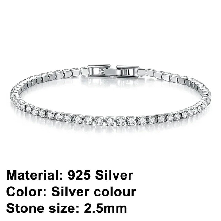 Lisslune | Tennis Bracelet – Shine with Attitude: Elegance in Sterling Silver and Hip-Hop Flair!