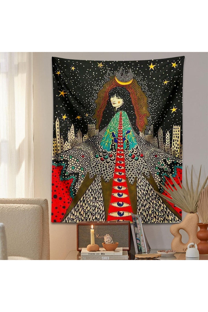 Lisslune | To The Girl Psychedelic Tapestry