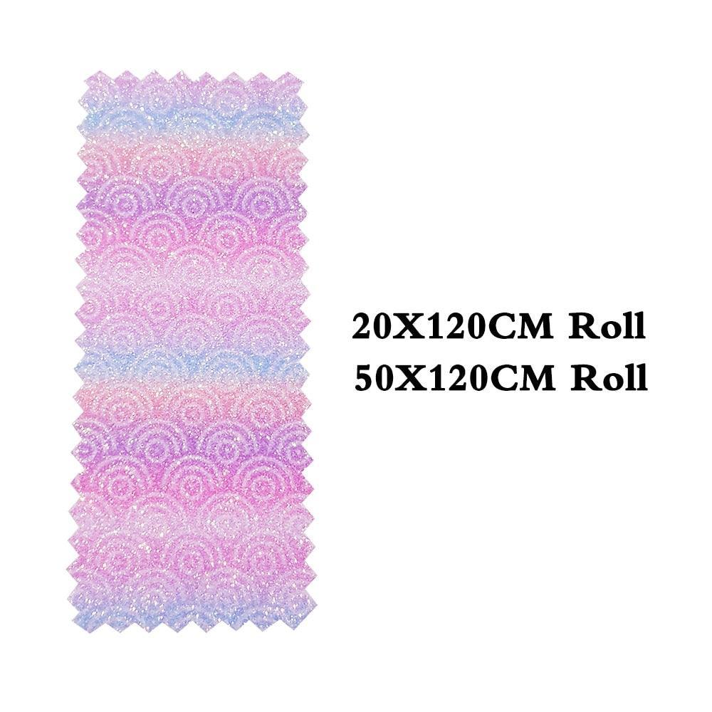Lisslune | Vibrant Glitter Faux Leather Craft Roll - Ignite Your Creative Projects