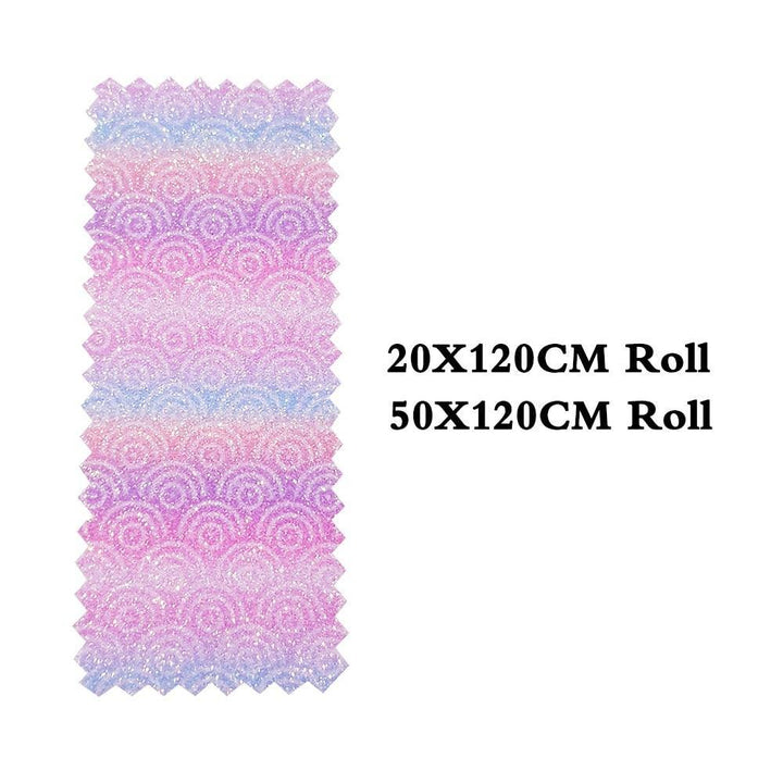 Lisslune | Vibrant Glitter Faux Leather Craft Roll - Ignite Your Creative Projects