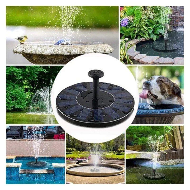 Lisslune | SolarSpring Vital Solar Fountain | Floating Pond Pump | Garden Decoration | Solar Water Feature for Outdoors
