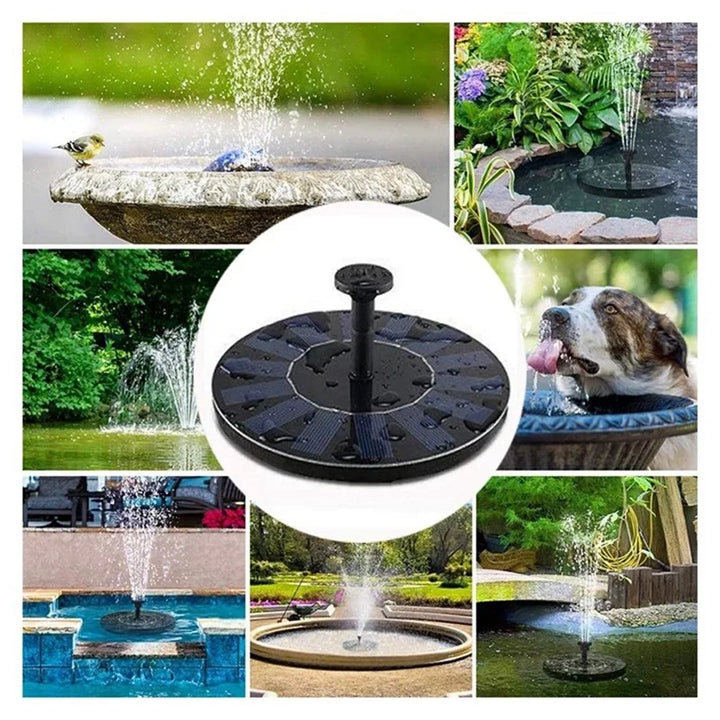 Lisslune | SolarSpring Vital Solar Fountain | Floating Pond Pump | Garden Decoration | Solar Water Feature for Outdoors