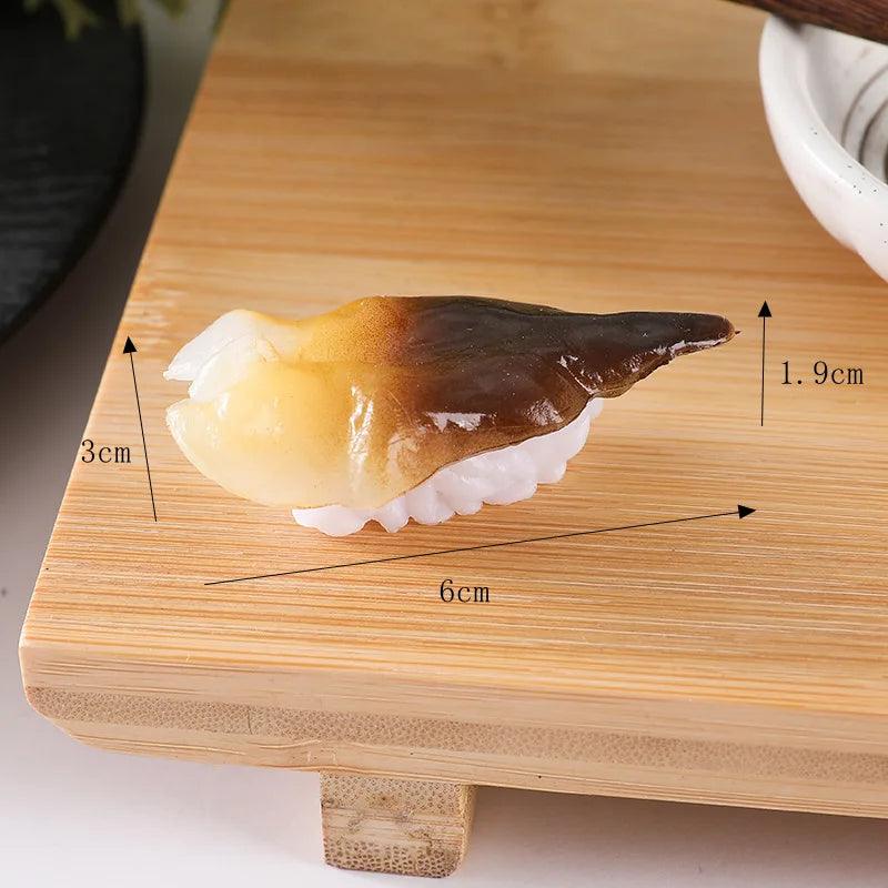 Lisslune | Realistic Artificial Sushi Set - 10pcs Decorative Japanese Rolls for Photography and Home Styling