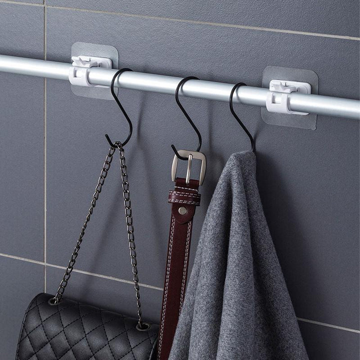 Lisslune | Robust waterproof curtain rod brackets with easy peel-and-stick installation