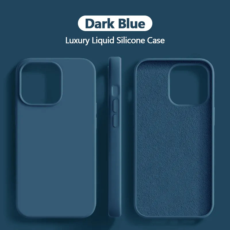 Lisslune | Liquid silicone case shockproof for iPhone 15 14 13