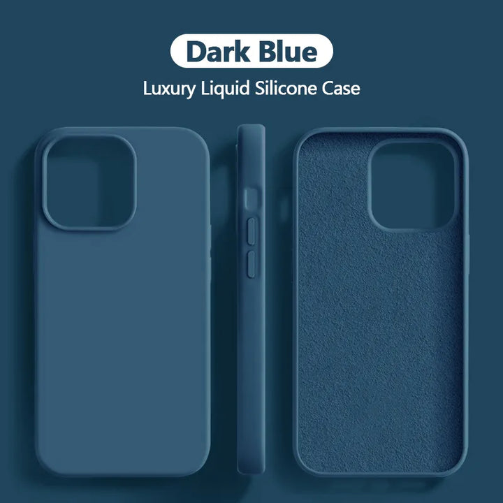 Lisslune | Liquid silicone case shockproof for iPhone 15 14 13