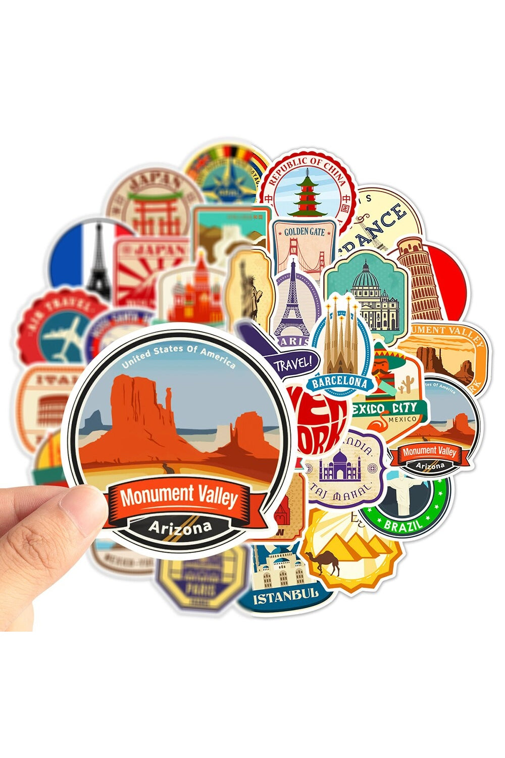 Lisslune | Travel stickers 10/30/50PCS