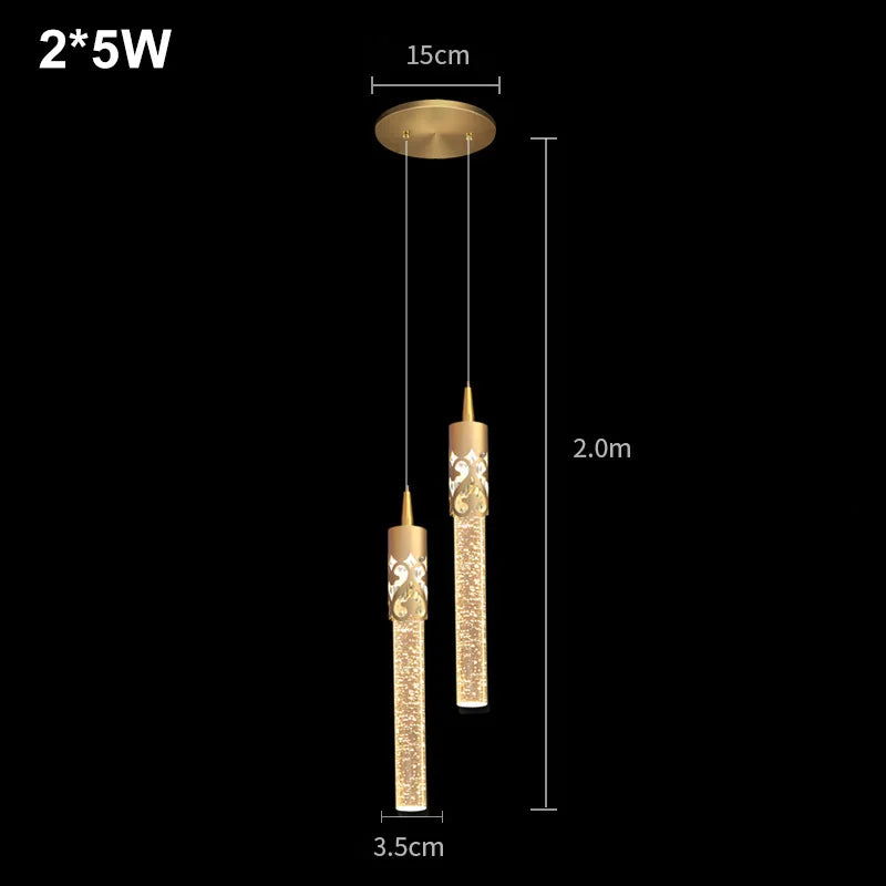 Lisslune | Chandelier with crystal pendants