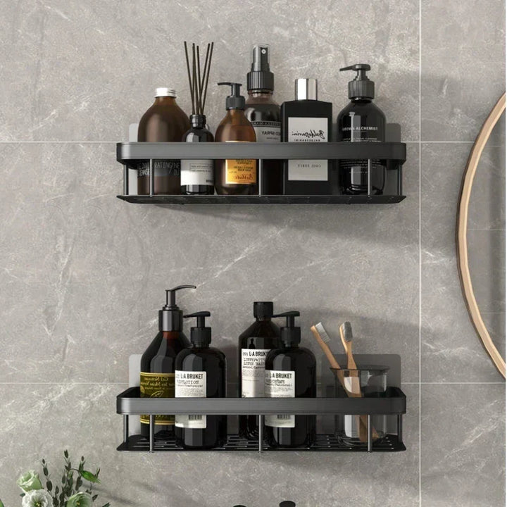 Lisslune | Stylish & Practical No-Drill Shower Corner Shelf – Space-Saving Bathroom Storage Rack