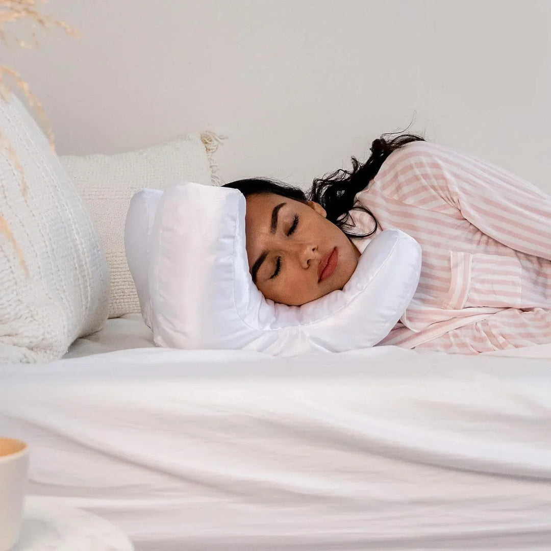 Lisslune | Face Pillow Set with Satin Pillowcase | Anti-Aging, Wrinkle Reduction & Ideal for Back Sleepers and Beauty Enthusiasts