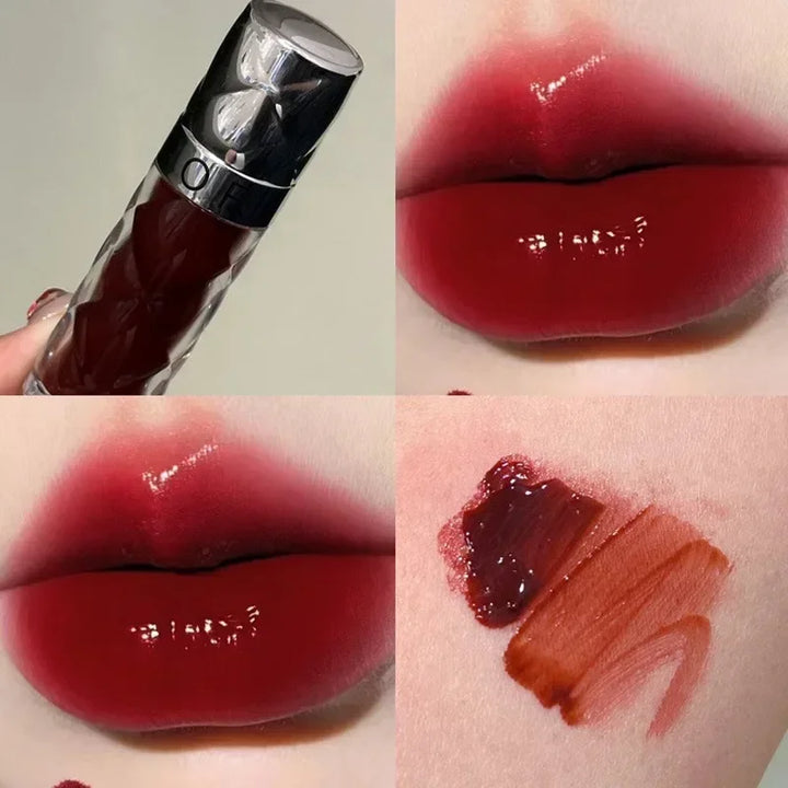 Rynx | 6 Colors Nude Mirror Lip Gloss Clear Moisturizing Hydrating Water Light Glass Gel Filling Lip Glaze Oil Lip Color Cosmetics