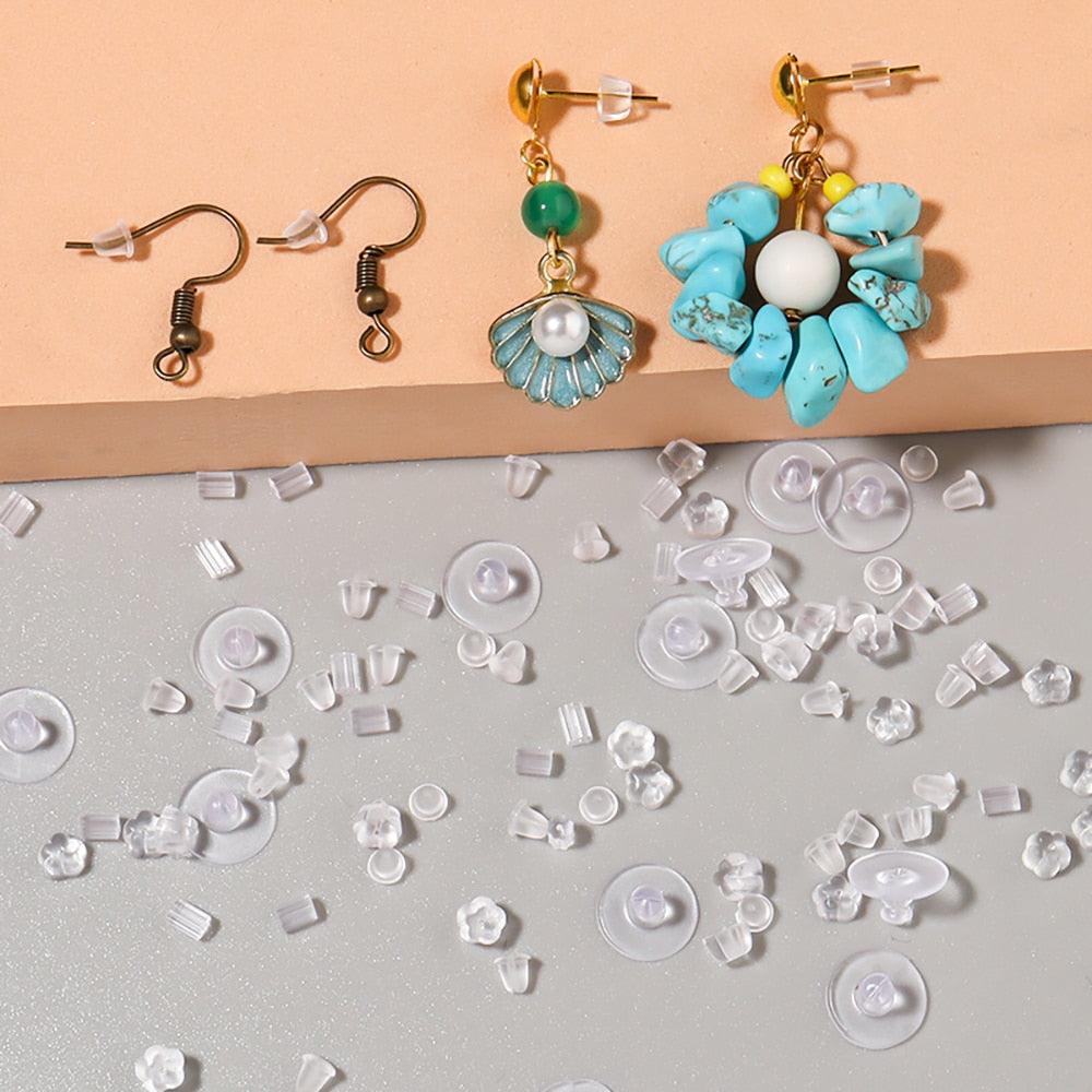 Lisslune | 500 Rubber Earring Back Stoppers: Essential Materials for Comfortable and Secure Jewelry Creations