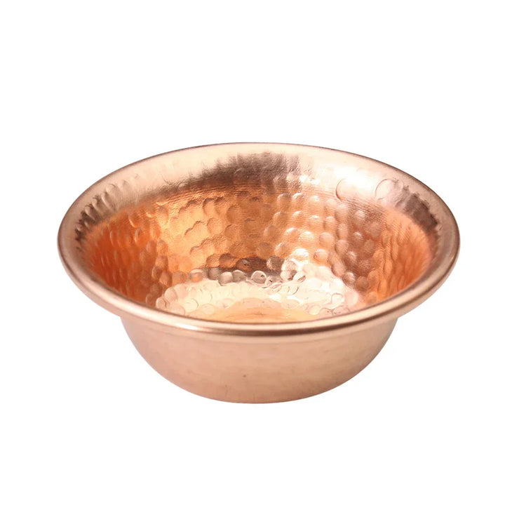 Lisslune | Nepalese pure copper water preparation bowl handmade hammer pattern holy water bowl for Buddha Buddhism accessories