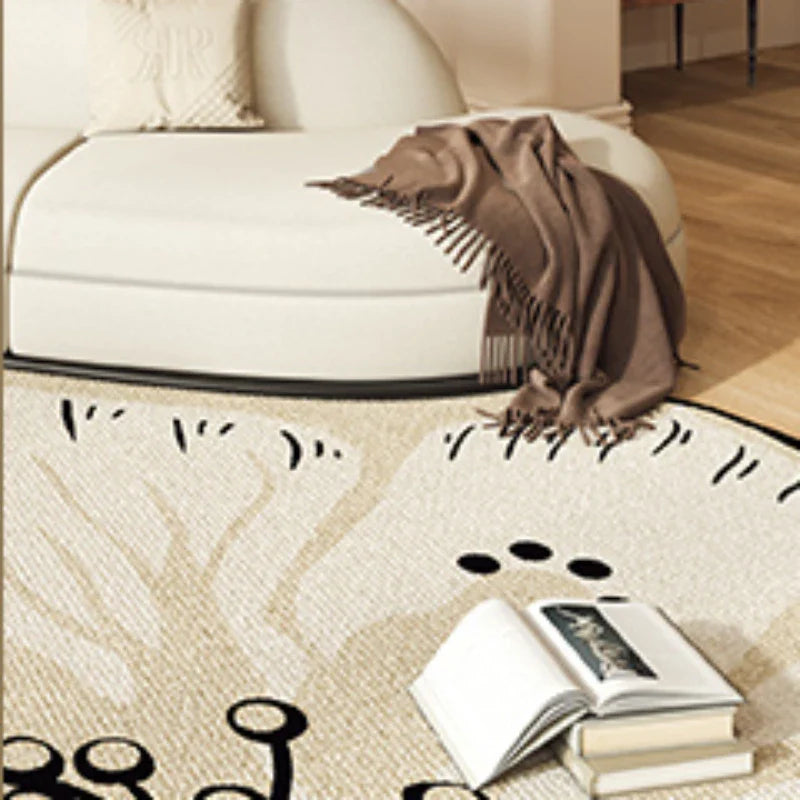 Rynx | Art carpet irregular living room rug non-slip bedroom carpets easy care large area rug easy storage rugs minimalist rug