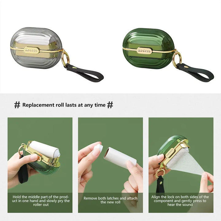 Lisslune | Pocket Size Quick Clean Lint Roller Keychain