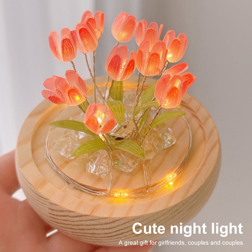 Lisslune | Shiny Tulip Handmade Night Lamp