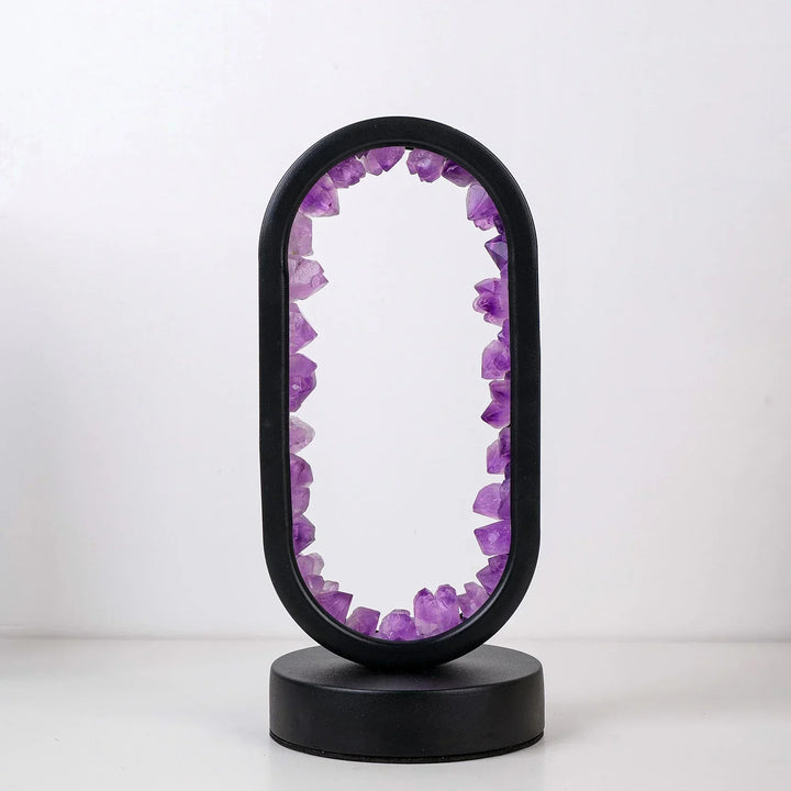 Lisslune | AuraStone | Natural Calming Amethyst Serenity Lamp