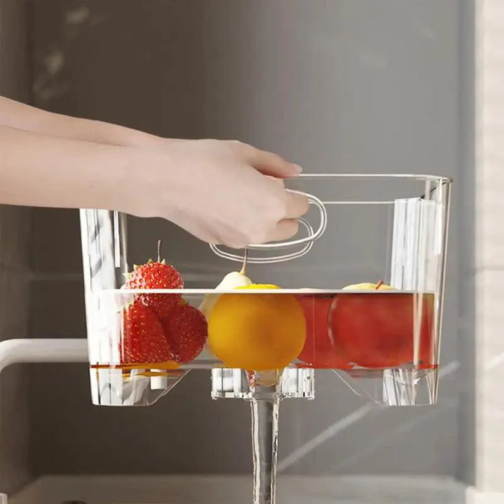 Lisslune | Multi-functional draining basket for effortless washing of fruit, vegetables, and noodles - Essential kitchen utensil