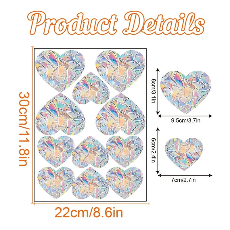 Rynx Rainbow Suncatcher Window Sticker PVC Cat Butterfly Prism Glass Wall Sticker Home Kids Bedroom Decoration Self-Adhesive Decor