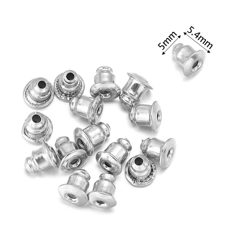 Lisslune | 500 Rubber Earring Back Stoppers: Essential Materials for Comfortable and Secure Jewelry Creations