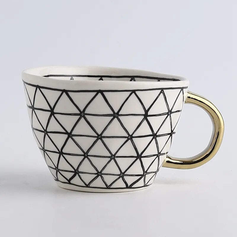 Lisslune | GeoMug Designer Bags & Cups | Stylish Ceramics | Modern Geometric Patterns