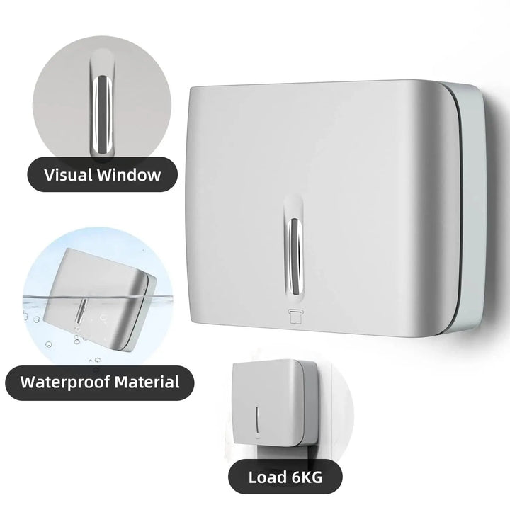 Lisslune | Wall-mounted key lock paper towel dispenser with 200 capacity