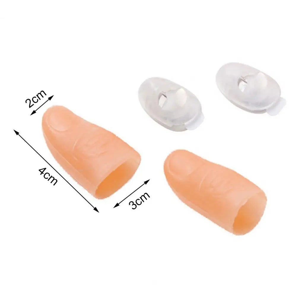Rynx | 2Pcs Thumb Finger Light Magic Thumb Light Toy for Adults Magic Trick Props Led Blinking Finger Halloween Party Kids Toy