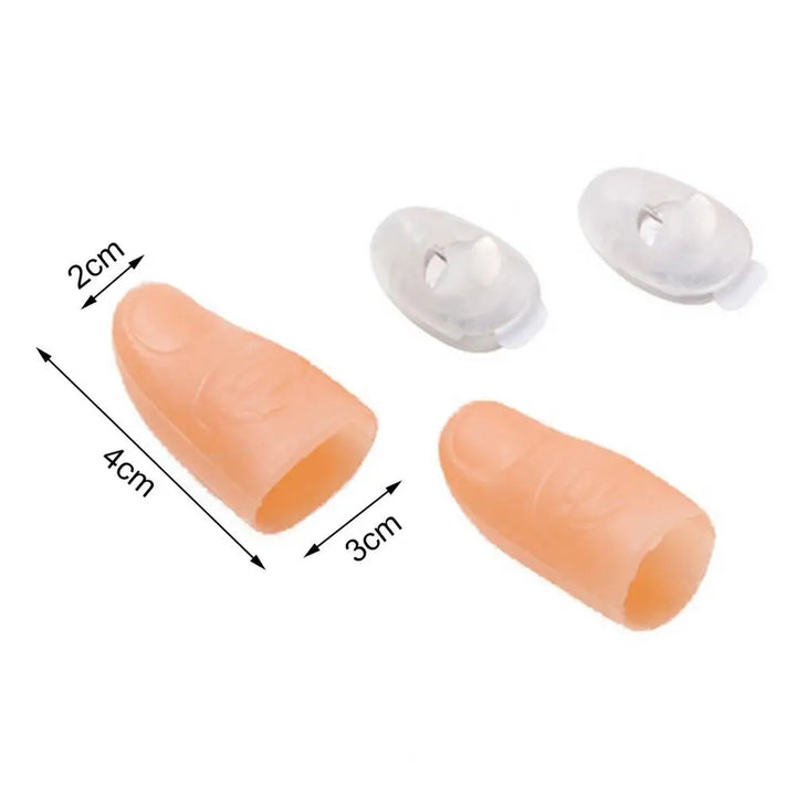 Rynx | 2Pcs Thumb Finger Light Magic Thumb Light Toy for Adults Magic Trick Props Led Blinking Finger Halloween Party Kids Toy