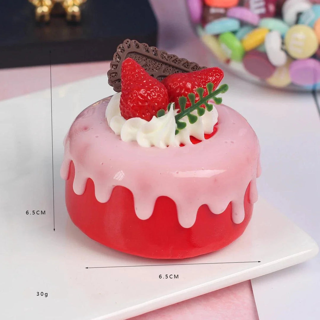 Lisslune | Realistic Artificial Sea Salt Room Cake Model - Ideal for Events, Home Decor, and Restaurant Displays