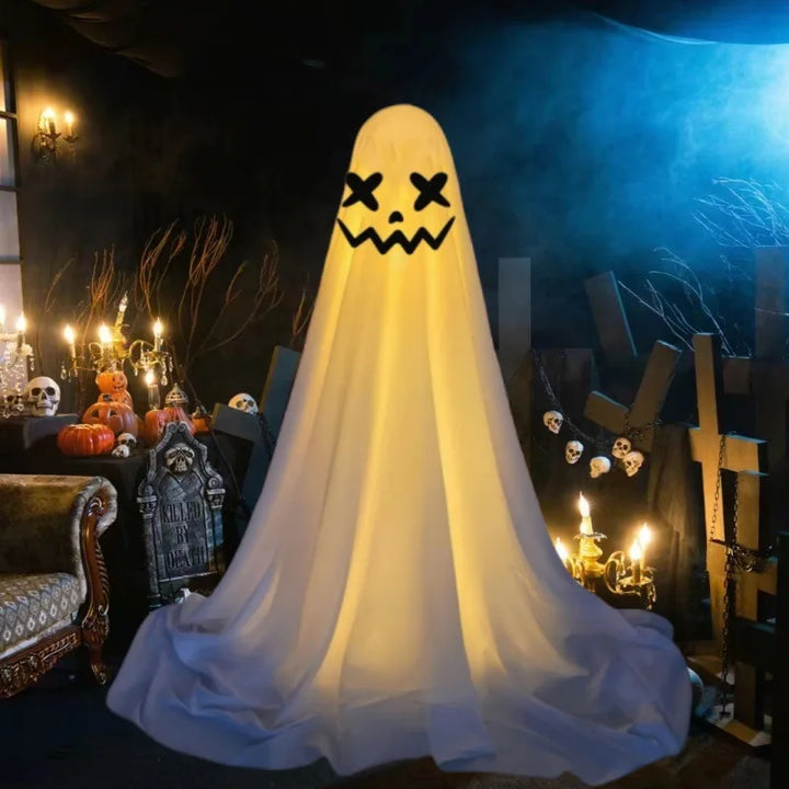 Rynx | New Ghost Lantern Halloween Decoration Courtyard Decoration Halloween Gift Courtyard Standing Spirit Face Halloween Decoration
