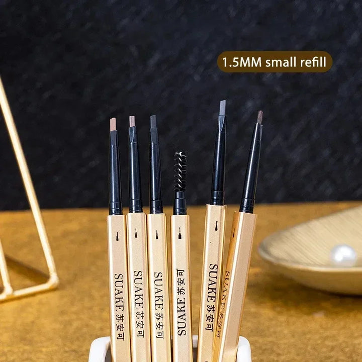Rynx | Waterproof Eyebrow Boosting Pencil with Double-Ended Pencil and Brush Long-Lasting Eyebrow Cosmetics Easy-to-Wear Makeup for Women