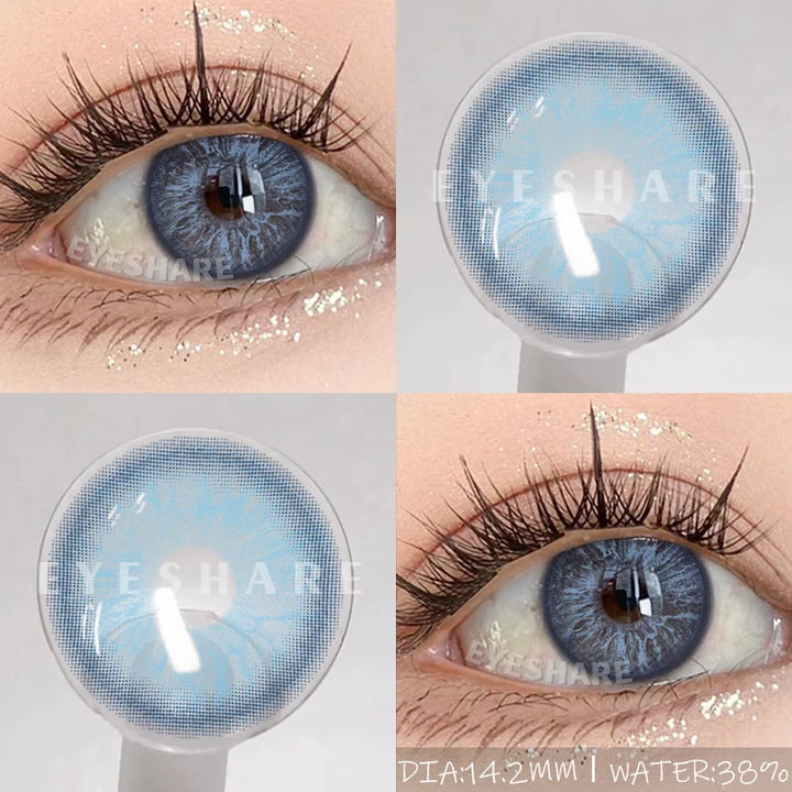 Rynx | 1Pair New Colored Contact Lenses for Eyes High-Quality Brown Lenses Green Contacts Fashion Cosmetic Gray Eye Contacts