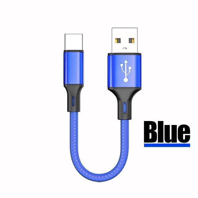 Lisslune | 25cm USB C Fast Charging Cable - Ultimate Portable Charger for Huawei P30, P40 & Samsung Devices
