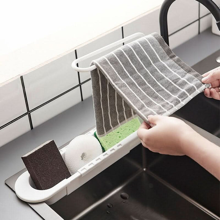 Lisslune | Sink Organizer with Drip Tray – Countertop Storage