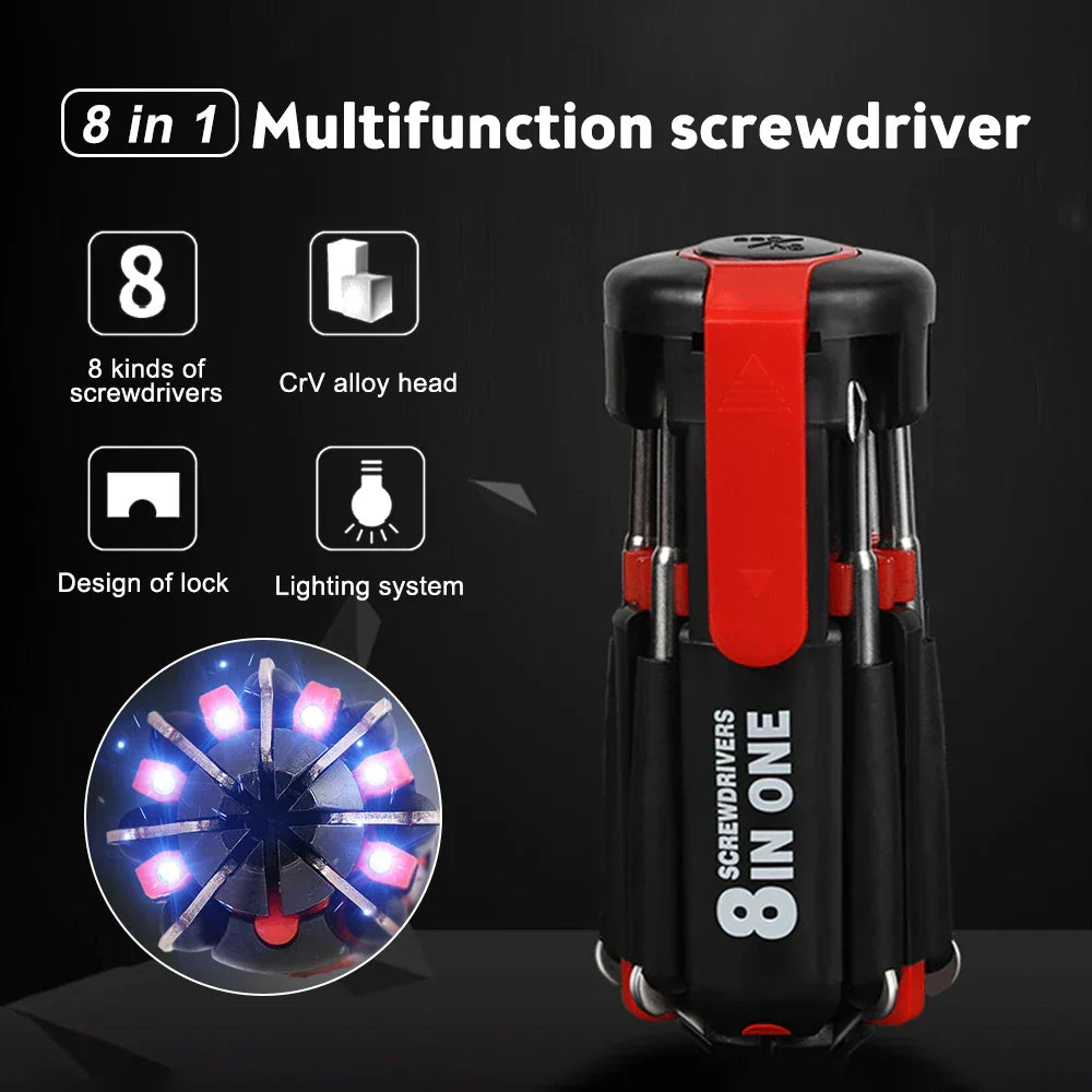 Lisslune | Bright Fix 8in1 LED Multi-Tool Screwdriver
