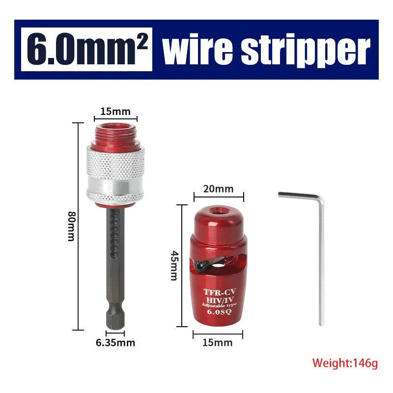 Lisslune | Lightweight Aluminium Wire Stripping Tool Set for Electricians: Efficient and Portable Solution