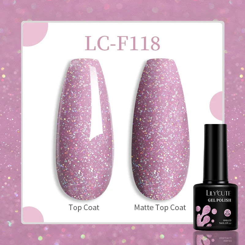 Rynx |7ML Snowlight Cat Magnetic Gel Nail Polish Grow-In-Dark Reflection Glitter Laser Semi-Permanent Soak Off UV Gel Nail Polish