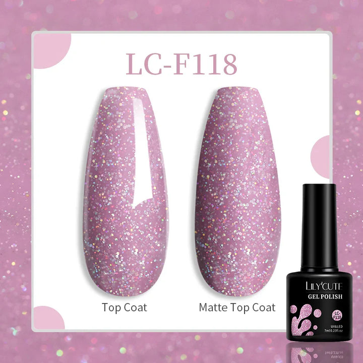 Rynx |7ML Snowlight Cat Magnetic Gel Nail Polish Grow-In-Dark Reflection Glitter Laser Semi-Permanent Soak Off UV Gel Nail Polish