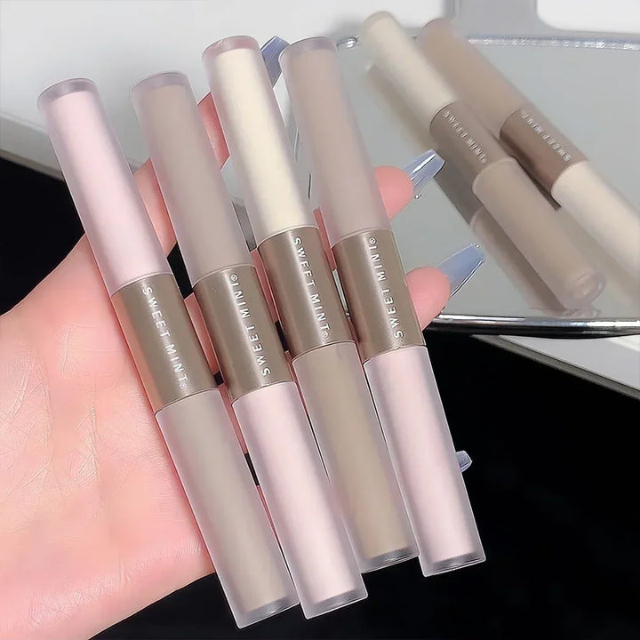 Rynx | Liquid Contour Bronzer Stick 2 in 1 Brightens the Skin Warm Shade Brown Nose Shadow Contour Matte Highlighter Face Bronzer Make-up