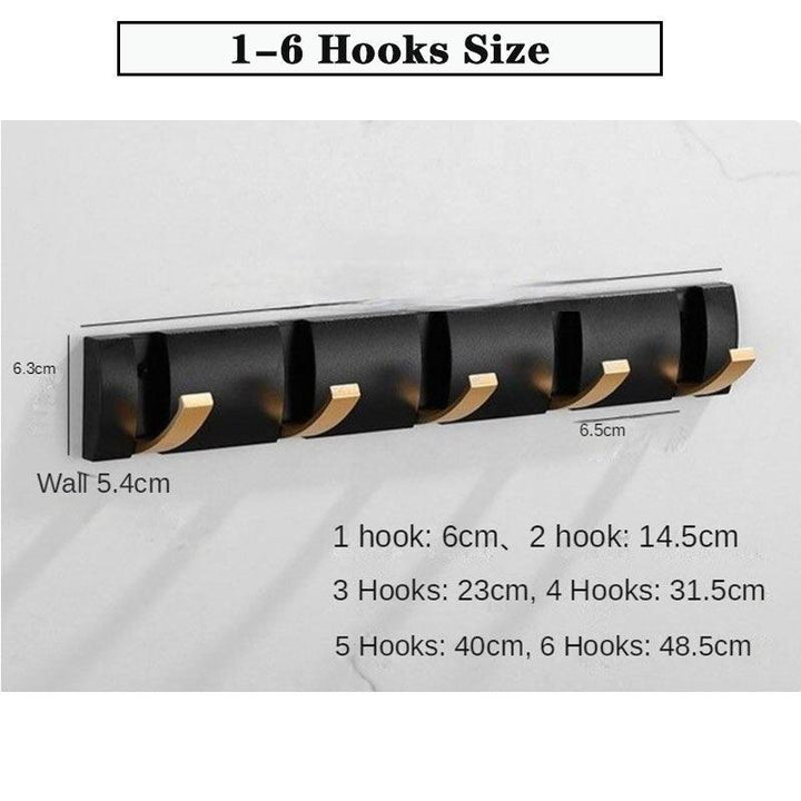 Lisslune | Compact and stylish towel hook organizer for improved storage at home