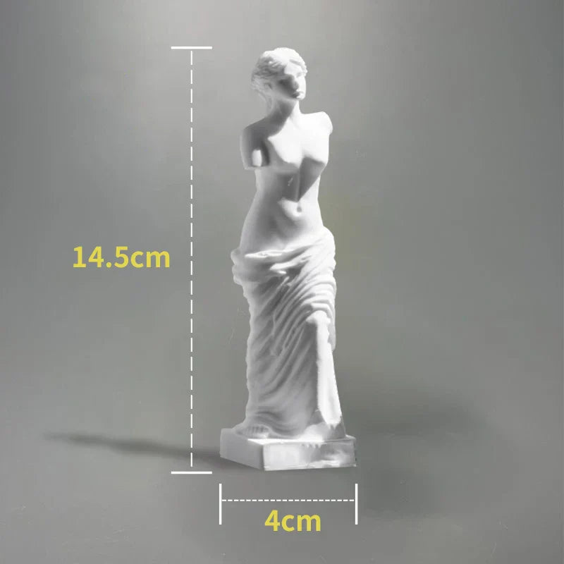 Lisslune | Nordic INS Style Character Plaster Statue DIY Painted Sketch Photography Props Table Decorations Home Art Plaster Decoration