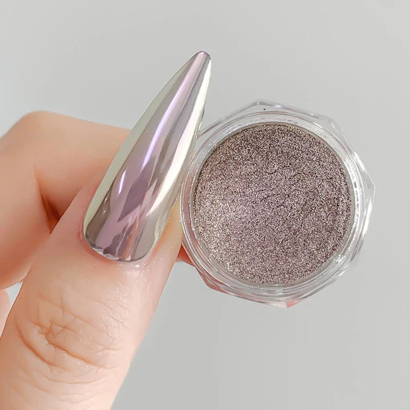 Rynx |1Jar Aurora Chameleon Snowflake Ultra-Thin Iridescent Nail Sequins Holographic Opal Eyeshadow Ice Glitter Nail Chameleon Flakes