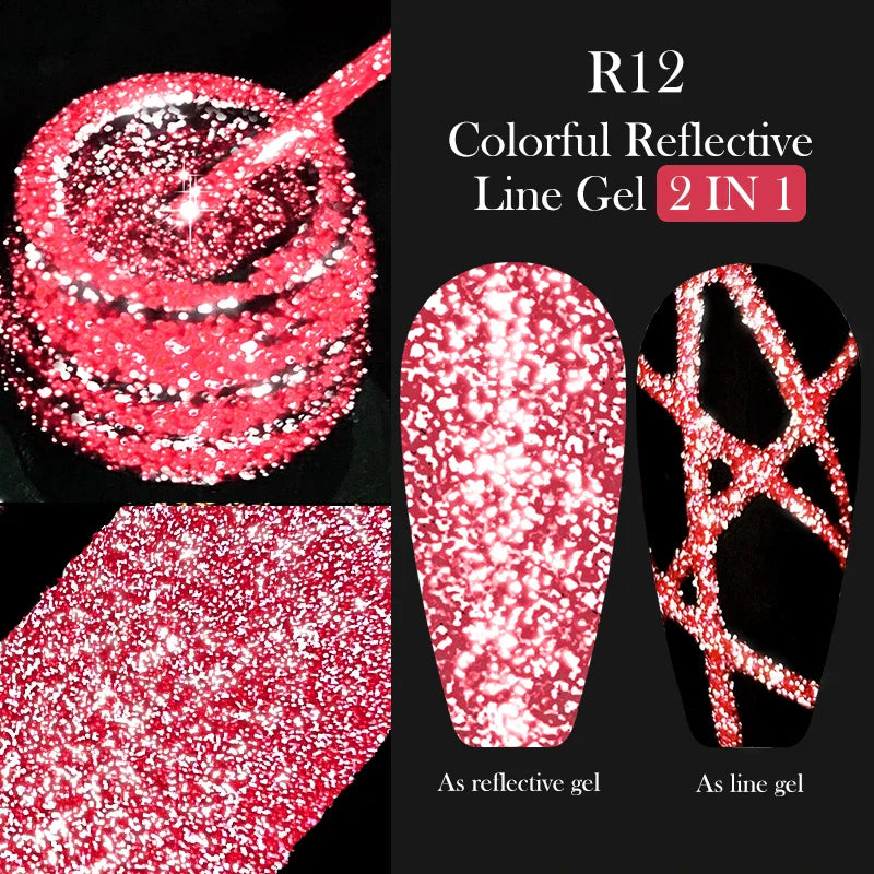 Rynx | 5ML Silver Metallic Painter Liner Gel Nail Polish Super Bright Mirror Drawing Gel Semi Permanent Line French Nail Art