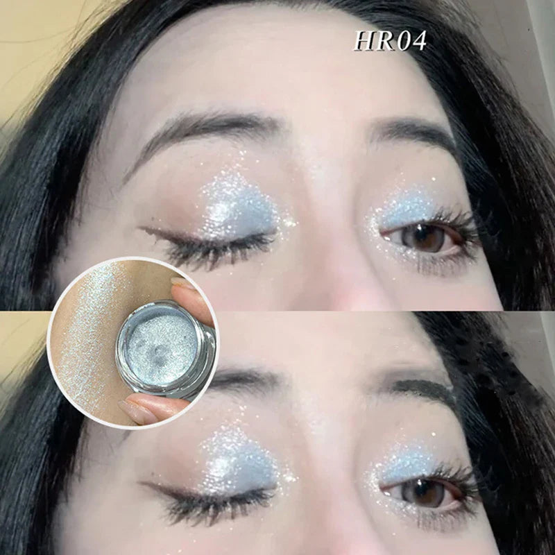 Rynx | Highlighter Gel Eyeshadow Brightening Purple Apricot Powder Shine Water Light Contour Face Body Eyes Illuminator Makeup