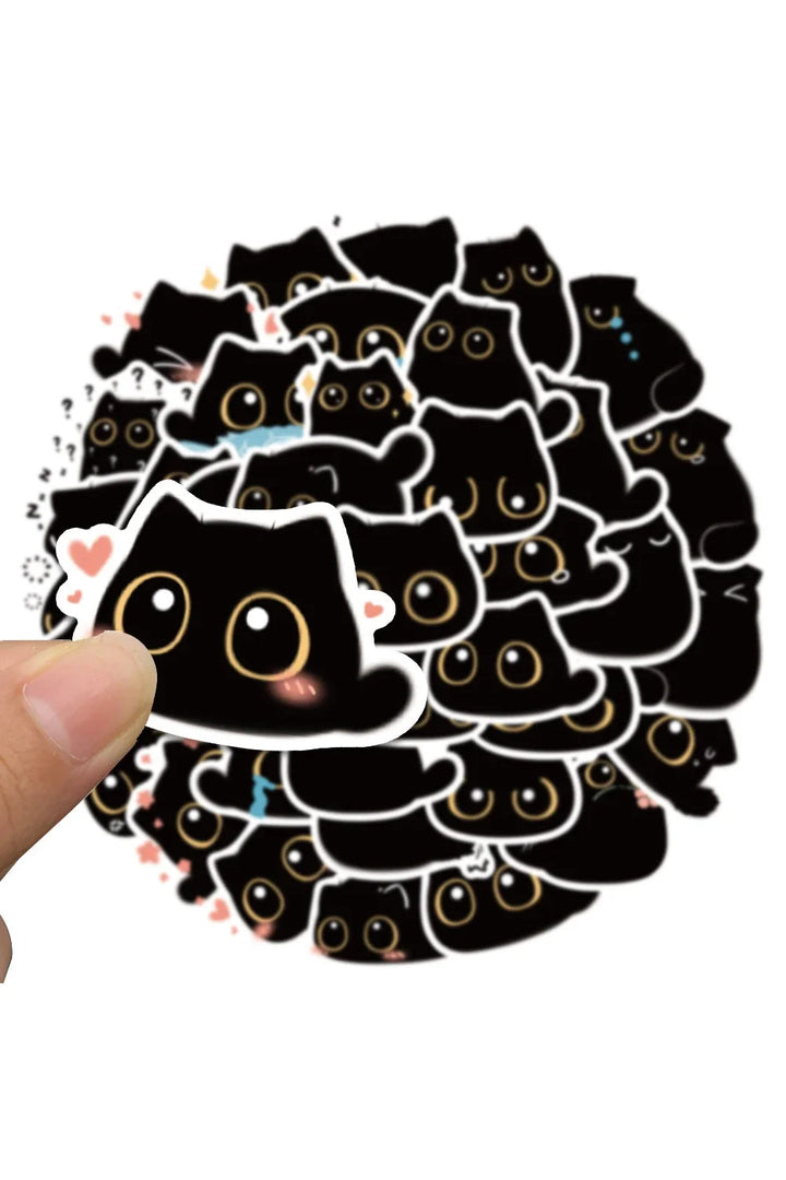 Lisslune | Black Cat Stickers