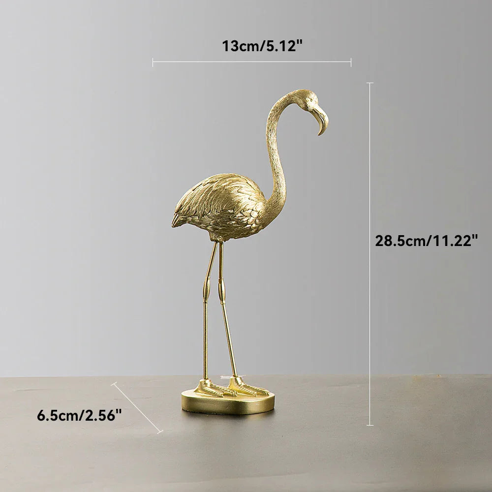 Lisslune | Nordic Flamingo Figurine Figure Statue Sculpture Living Room Office Wedding Party Ornaments Home Decor Decoration Accessories
