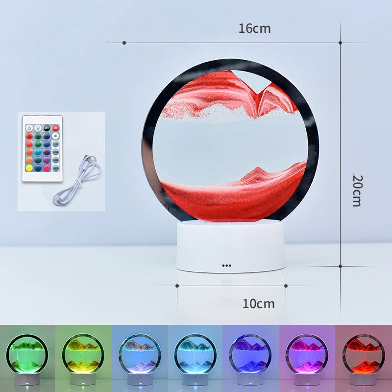 Lisslune | Sandscape Lamp 3D Moving Sand Art